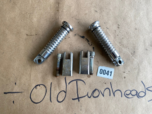 Harley-Davidson Foot Peg Mounts with Damaged Male Pegs
