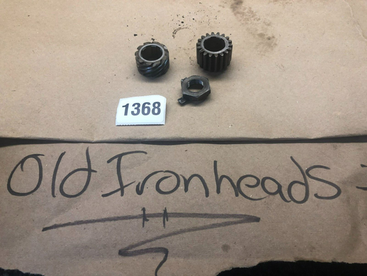 Harley Ironhead Sportster Pinion and Drive gear set 24011-37 and 26318-37