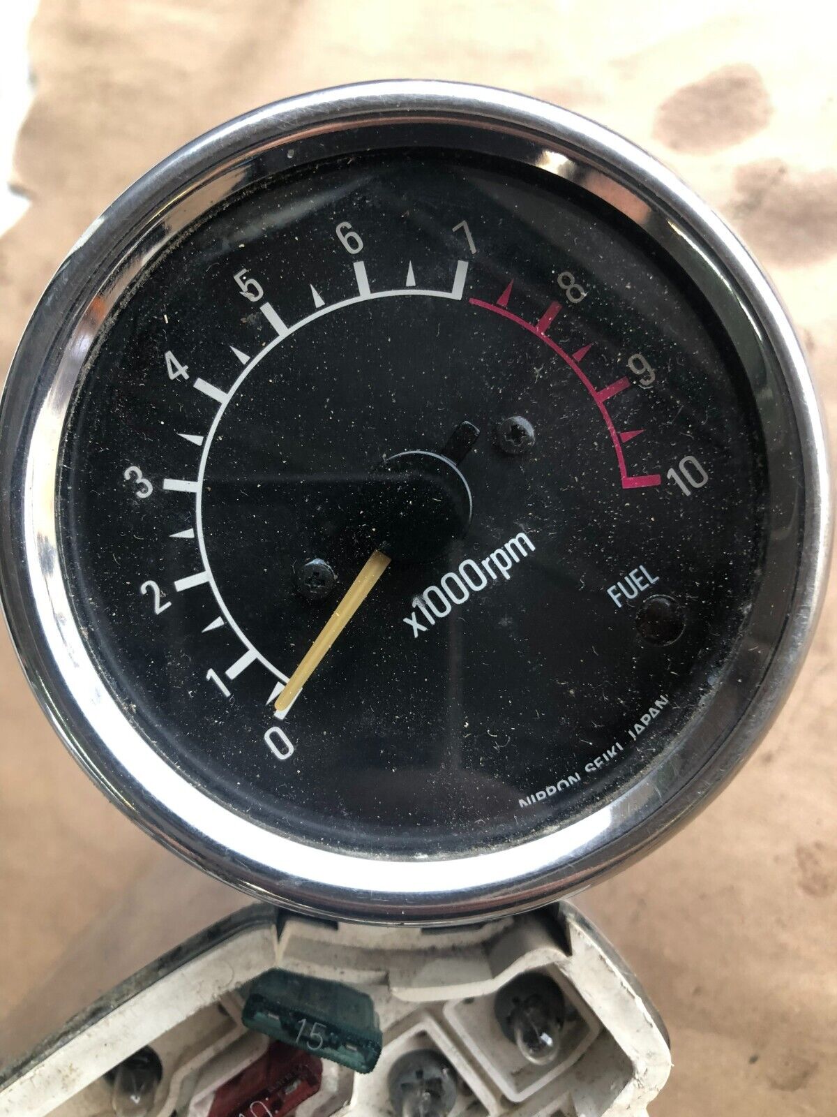Motorcycle Speedometer/Tach/Lights Instrument Cluster 15,060 Miles