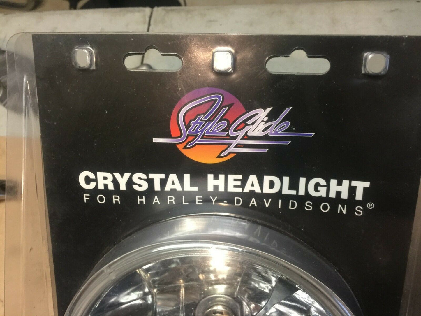 NEW Harley Style Glide 7" Trillient Blue Dot Headlight Headlamp