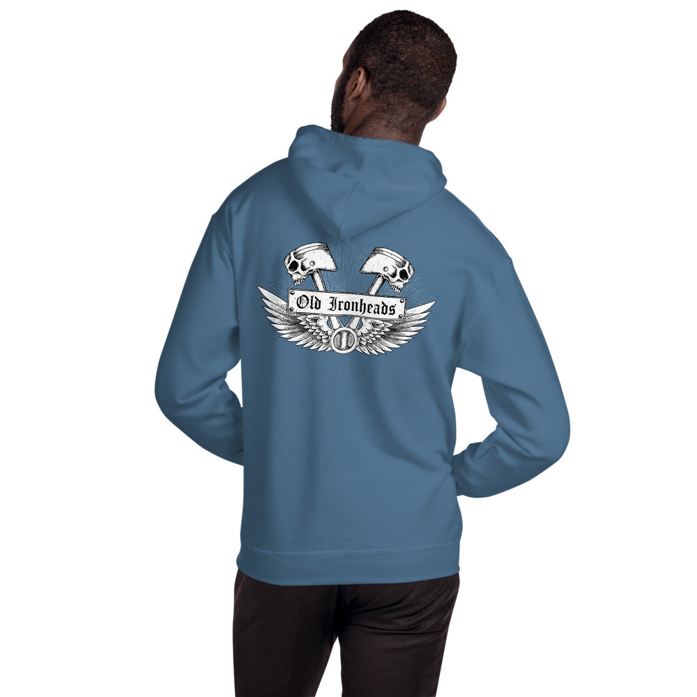 Unisex Pull-over Hoodie Wing Logo on Back