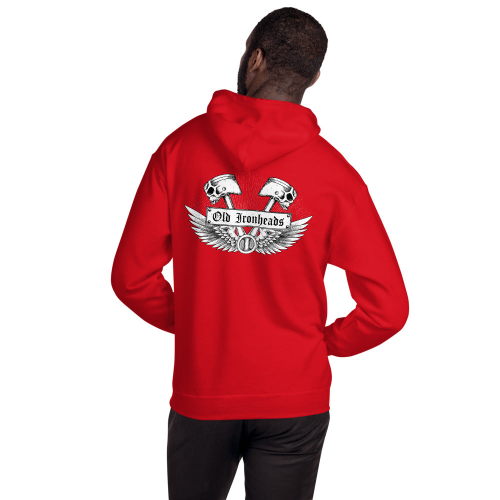 Unisex Pull-over Hoodie Wing Logo on Back