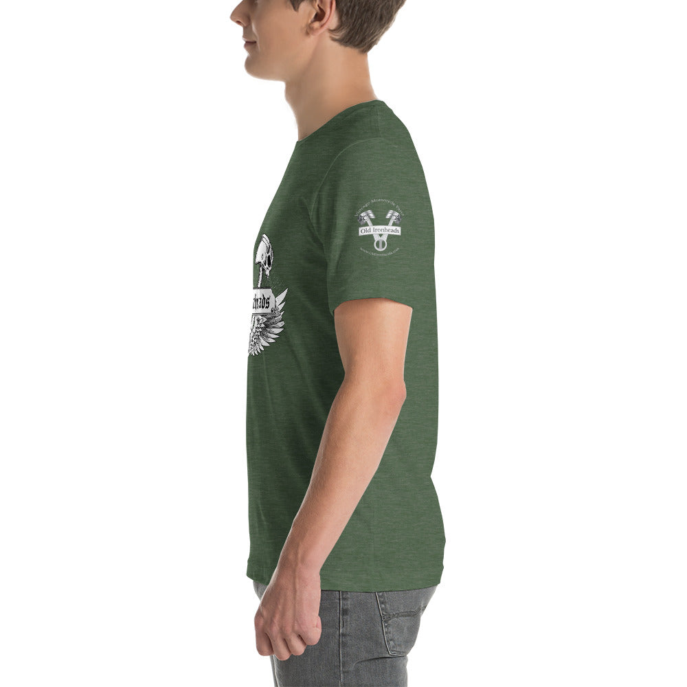 Premium Unisex T-Shirt Wing Logo on Front Logo on Sleeve